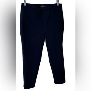 Talbots heritage pants slacks trousers navy blue side zipper women’s size 8